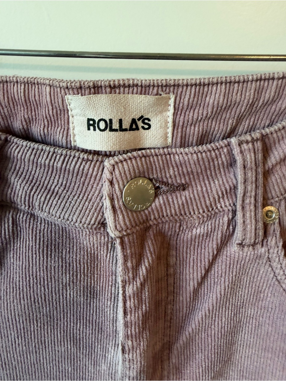 ⚡️ROLLA'S East Coast Flare Mauve Corduroy High-Rise Pants - Picture 7 of 8